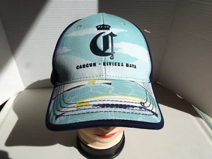 Cappello messicano Corona Cancun Riviera Maya berretto da ballo teal strapback ricamato nuovo con etichette - Foto 1 di 11