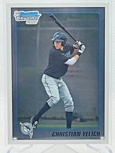 2010 1st Bowman Chrome CHRISTIAN YELICH Draft Picks Prospects BDPP78 Rookie Card - Picture 1 of 2