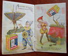 Frolie Grasshopper Circus Quaker Oats 1895 couleur rare illustré livret promotionnel