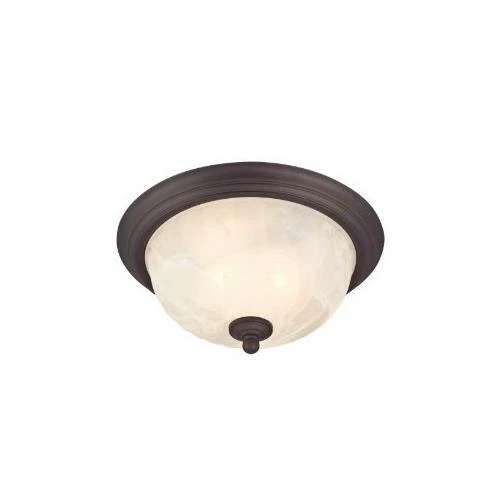 Westinghouse 6230900 Naveen Two-light Flush-mount Exterior Fixture Oil Rubbed