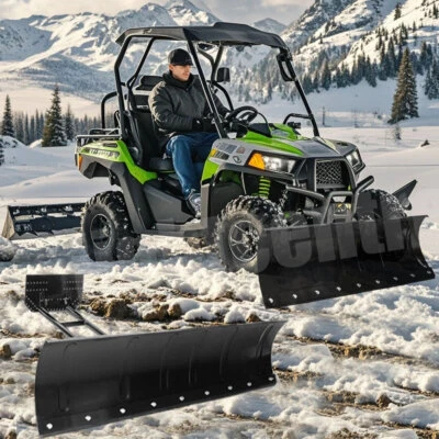 For ATV UTV Arctic-Cat Snow Plow Adjustable 45" Blade Complete Universal Kit - Image 1 of 4