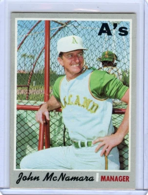 1970 Topps John McNamara Oakland Athletics#706 HI  🚀😳💥  VG - Image 1 of 2