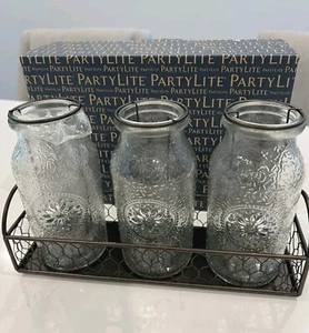 * Partylite Vintage Milk Bottle Tealight Holder P93274 - Picture 1 of 4