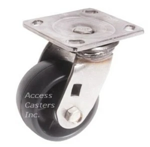 Rueda giratoria de acero inoxidable 6PSSDS 6", rueda de plástico de alta resistencia, tapa de 1000 libras - Imagen 1 de 1