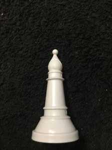 Replacement Plastic Chess Bishop 2” White - Picture 1 of 2