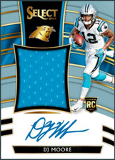 2018 Panini Select Rookie Patch Autograph RARE - DJ MOORE RC RPA Digital Card