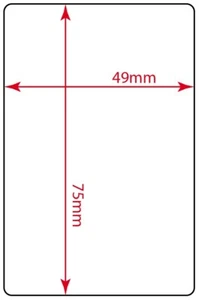 Avery Berkel compatible scale labels 49mm x 75mm  plain thermal x 20 rolls 500 - Picture 1 of 1