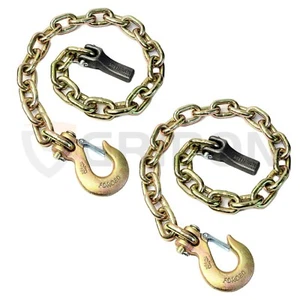 35-Inch G70 Trailer Safety Chain with 5/16inch Clevis Snap Hook & Chain Retainer - Picture 1 of 1