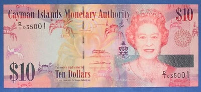 Cayman Islands - 2010 - 10 Dollar - P-40a - Estimated Grade aUNC - Image 1 of 2