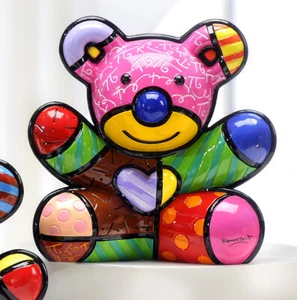 ROMERO BRITTO FUN BEAR FIGURA DE AUTENTICIDAD xxxx/4000 NUEVO - Imagen 1 de 2