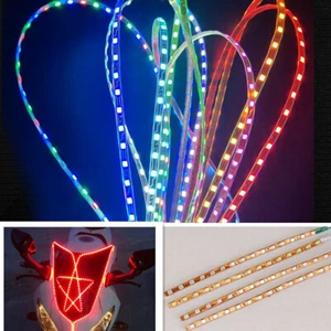 10X Slim 4MM Car Motorcycle Decorate Lamp LED Strip Light 2835 Waterproof 12V DC - Picture 1 of 18