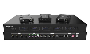 BZBGEAR 4x3plus1 HDMI 2.0 HDBT Matrixschalter mit 3 Empfängern BG-M44-H2A-KIT - Bild 1 von 7