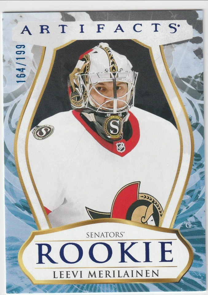   2023-24 Artifacts Royal Blue #176 Leevi Merilainen 164/199 Ottawa Senators - Image 1 of 1