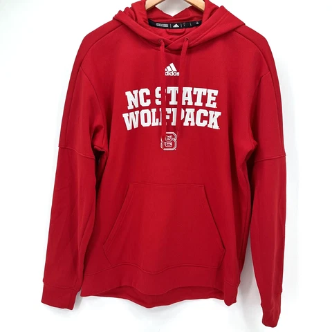 Adidas Men’s NC State Wolfpack Hoodie Size Large Sweatshirt ClimaWarm Cover