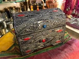 berber moroccan jewelry box, handmade box jewelry - Picture 1 of 9