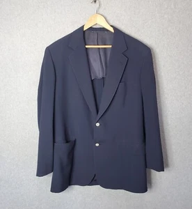 Hickey Freeman Suit Jacket 42R Sport Coat Blue Amalgamated Wool Two Button Front - Picture 1 of 17