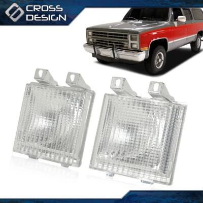 Chrome Front Turn Signal Side Corner Marker Light Fit For GMC Pickup TruckChevy  - Image 1 of 4