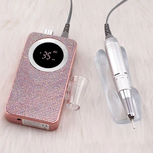 Wiederaufladbare elektrische Nagelbohrmaschine 35000 U/min Tragbare Maniküre Pediküre PK - Bild 1 von 2