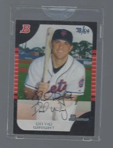 DAVID WRIGHT 2006 BOWMAN ORIGINALS AUTOGRAPHED BASEBALL CARD - Picture 1 of 2