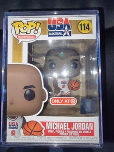 Funko Pop USA Basketball Michael Jordan #114 Target Exclusive + Pop Protector - Picture 1 of 7