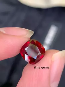 5Certified 5.00 Ct Natural BURMA Pigeon Blood Red Ruby Unheated Loose Gemstone - Picture 1 of 8