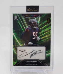 ZACCH PICKENS 2023 Wild Card Wildchrome Pro-Look Rookie Auto Green /8 Bears - Picture 1 of 2