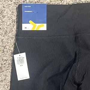 Girls Old Navy Active Ribbed Leggings HighRise Powersoft GoDry Black SzM (8) NWT - Picture 1 of 7