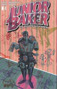 FUNDA JUNIOR PANAKER THE JUSTS FAKER #4 UNA IMAGEN QUACKENBUSH EN MUY BUEN ESTADO/NM HOHC 2023 - Imagen 1 de 1