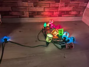 Vtg 1936 Mazda Disney Mickey Mouse Christmas Tree Lights 15 BELLS , no box Hoha - Picture 1 of 16