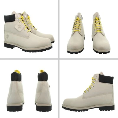 Timberland® Men's HERITAGE 6 INCH WATERPROOF Light Gray Leather Boot NIB - Image 1 of 4