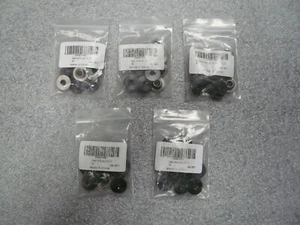 Menge 50 Muzata Kabel Geländer 1/8 Zoll schwarz Metall Pfosten Schutz Hülsen CR72 - Bild 1 von 5