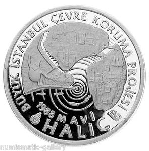 TURQUÍA 20.000 LIRAS 1988 Plata PF PROYECTO DE PROTECCIÓN AMBIENTAL ¡Raro! - Imagen 1 de 2
