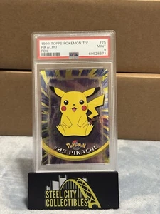 Pikachu Topps Foil TV PSA 9 Mint 1999 Pokemon Blue Label RARE - Picture 1 of 2