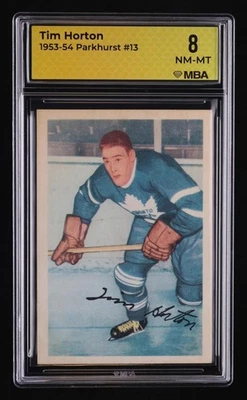 1953-54 Parkhurst: # 13 Tim Horton MBA 8 NM-MT - Image 1 of 4