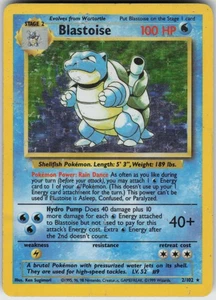 Pokemon TCG Blastoise 002/102 Base Set Holo Rare card Holofoil HP - Bild 1 von 2