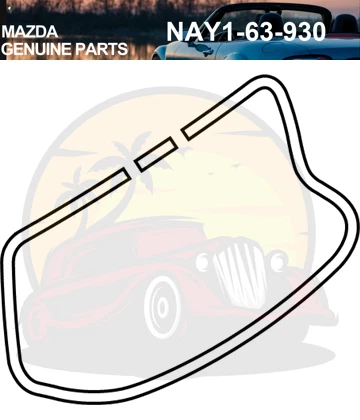 Mazda Genuine  MIATA MX-5 90-05 MOULDING RR rear WINDOW - Image 1 of 1