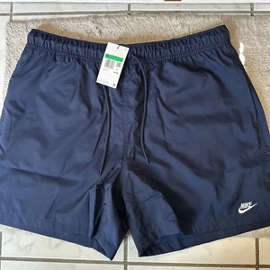 Pantalones Cortos Nike Club Tejidos Flujo Forrados Sobre la Rodilla Hombres Talla XL Azul Marino FN3307-410 - Imagen 1 de 9