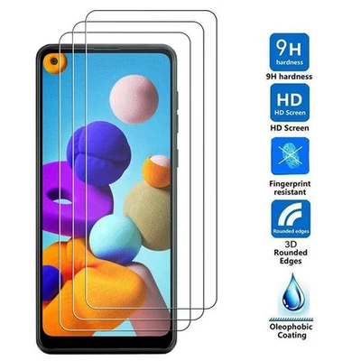 3 Pcs Tempered Glass HD For Samsung Galaxy A42 M51 A21S A11 A21 A51 - Image 1 of 4