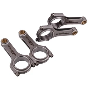 H Schaft 4340 Connecting Rods for Honda Accord 92-01 Prelude H22 DOHC 2.2L 143mm - Imagen 1 de 18