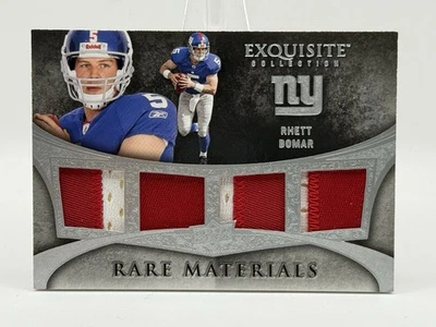 2009 Upper Deck Exquisite Collection Rare Materials Rookie /35 Rhett Bomar RC - Image 1 of 2