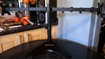 Dual Monitor Stand. 34 Inches  Wide Arm To Arm (READ DESCRIPTION!) - Image 1 of 4