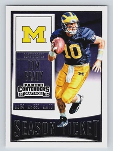 Tom Brady 2016 Contenders Draft Picks Season Ticket #95 Michigan Wolverines - Picture 1 of 2