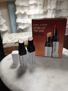 Bobbi Brown Extra Lip Tint Duo Bare Pink + Bare Raspberry Full Sz Set NIB - Picture 1 of 2