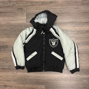 Vintage Youth Oakland Raiders Mighty Mac Jacket Size 7 - Picture 1 of 8