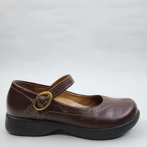 Dansko Brown Leather Chunky Mary Janes Style US Womens Sz 8 EU 38 - Picture 1 of 15