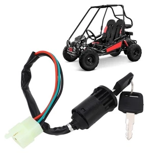 ˜4 Pin Wire Ignition Key Switch Sensitive Ignition System Switch With 2 Keys For - Picture 1 of 24