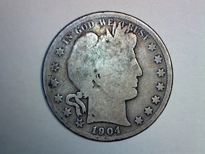 1904-S  BARBER HALF DOLLAR GOOD - Image 1 of 2
