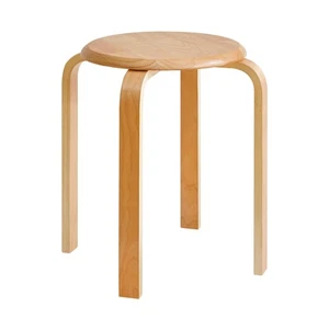 Massivholz Hocker | Stapelbar | Rutschfeste Füße - Bild 1 von 8
