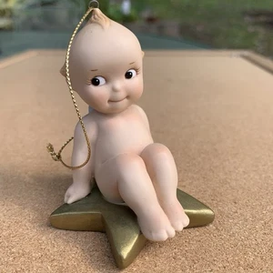 Danbury come nuovo Kewpie Jesco porcellana ornamento stella oro 3" - Foto 1 di 6