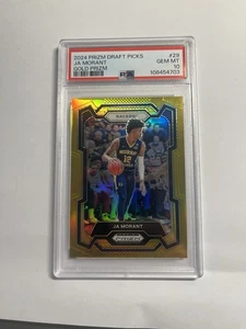 2024 Panini Prizm Draft Picks Ja Morant #29 Gold Prizm 09/10 PSA 10 B2 - Bild 1 von 2